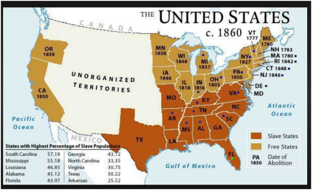 southern states slave populations