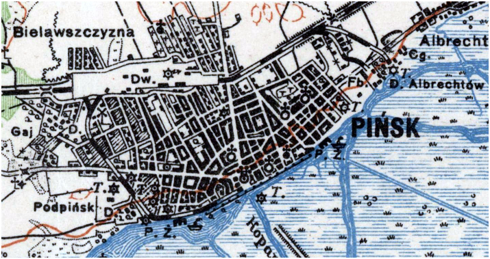 Pinsk Street Map - circa 1925.png